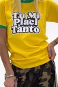 t-shirt con stampa tu mi piaci